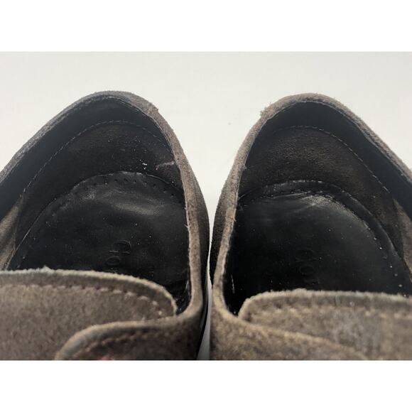 Cole Haan ~ Red Laces, Brown Suede Oxfords Shoes Size 11 (C09579) - Picture 11 of 12